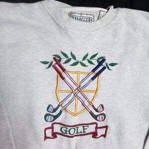 Vintage Danaggers Golf Emroidered Crewneck Sweatshirt